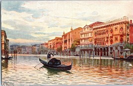 Palazzo Santa Sofia on the Grand Canal Venice Italy WaterColor Postcard - £5.90 GBP