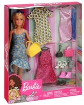 Barbie Doll &amp; Fashion Gift Set, Outfits, Shoes, Purses - £35.55 GBP