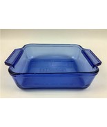 ANCHOR HOCKING COBALT BLUE 8x8x2.25&quot; BAKING DISH 2-QT/FREE SHIPPING - $34.65