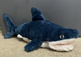 SHARK Seaworld Blue and White Shark Plush 18” Puppet Stuffed Animal - $93.13 MXN