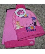 Girls Hat, Scarf, Gloves Winter My Little Pony Pink 3 Pc Set-sz 4-16 - £15.58 GBP