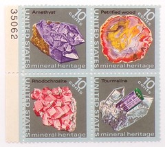 United States Stamps Block of 4  US #1538-41 1974 Mineral Heritage - $2.99