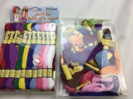 DMC Prism Cotton Embroidery 6-Strand Floss Pack 8.7yd 24 Plus Opened Pack Lot - £19.32 GBP