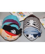 (2) New Pirates of the Caribbean Tsum Tsums Skeleton Ghost &amp; Captain NWT - $20.56