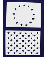 13 &amp; 50 Star Field Stencils-2 Piece Set 14 Mil-G-Spec -9.88&quot;L - Pain... - $29.78