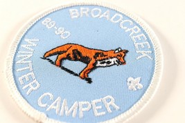 Vintage 1989-90 Broadcreek Winter Camper Boy Scouts America BSA Camp Patch - £9.23 GBP