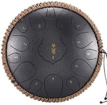 Steel Tongue Drum 15 Notes 13 Inch Harmonic Handpan Drum, Percussion Ins... - $195.02