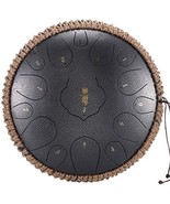 Steel Tongue Drum 15 Notes 13 Inch Harmonic Handpan Drum, Percussion Ins... - $195.02