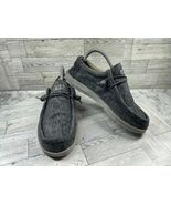 Hey Dude Loafers Men 8M Wally Woven Carbone Shoes Green Canvas Slip On C... - $450.71 MXN