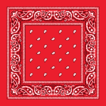 Red - 6Pcs Paisley Print Bandana 100%Cotton Cover Head Warp Scarf - £17.67 GBP