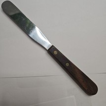 Small Spreader Knife 8&quot; Long Wood Handle 3/4&quot; Wide Stainless Blade  - £6.80 GBP