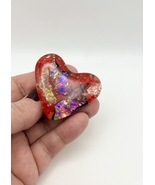 Objet de Arte - Handmade Dichroic Art Glass Heart Keepsake- “You Are Lov... - $45.00