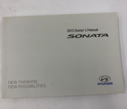 2013 Hyundai Sonata Owners Manual Handbook OEM E02B10035 - $13.49