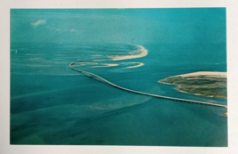 Herbert C Bonner Bridge Aerial Outer Banks North Carolina NC UNP Postcard c1970s - £3.92 GBP
