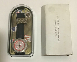 Vtg 1998 Sport Champions Watch Detroit Red Wings Original Case And Box E... - $1,865.87 MXN