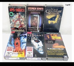 Lot Of 6 VHS Horror Film Classics Including (Rare) TexasChainsaw/Army Darkness - £190.22 GBP