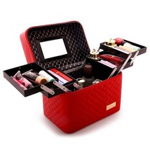 Professional Women Large Capacity Makeup Fashion Toiletry Cosmetic Bag M... - £92.89 GBP