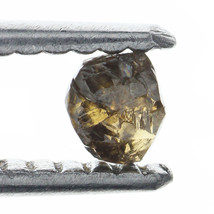 Octahedron 0.37 carat Natural Loose light brown 3.77X3.47X2.76MM Rough Diamond - $28.05