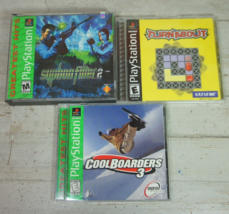 Lot of 3 PlayStation 1 PS1 Games Turnabout Syphon Filter 2 Coolboarders 3 - £11.25 GBP