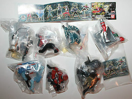 Masked Rider Kamen Figures Full Set of 7 2002 HG Series Bandai Snap Together - £72.64 GBP