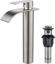Forious Vessel Brushed Nickel Bathroom Faucet Single Handle, Stainless Steel - £59.43 GBP