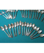 WM ROGERS BY INTERNATIONAL SILVER CO.  52 PCS FLATWARE ROSES DECOR I WOO... - £110.85 GBP