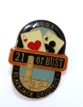 21 or Bust 2001 Blackjack Shootout Cards Collectible Pin Pinback Travel ... - £14.30 GBP