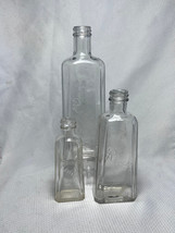 Vtg Read&#39;s Drug Store Pharmacy Lot Of 3 Different Size Clear Medicine Bo... - $29.95