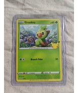 Pokemon Grookey 25th Anniversary McDonald&#39;s 8/25 NON-HOLO Promo Card 2021  - $1.97
