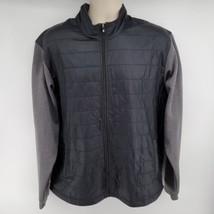 FootJoy Golf Jacket Men&#39;s Size L Gray Black Softshell - £25.77 GBP