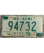 1978 Indiana Trailer Truck License Plate Semi 94732 - £15.29 GBP