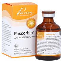 3 bottles of Pascorbin High Dose Vitamin C 7.5g ( 7500mg) bottle intrave - £116.68 GBP