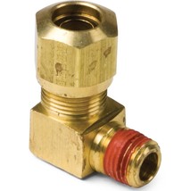 3/8&quot; X 3/8&quot;  90 degree elbow Brass Compression Air brake Dot Fitting- 3 ... - £11.00 GBP