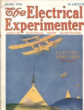 Electrical Experimenter  June 1916 -Hugo Gernsback-Mars Science Fiction story... - £380.66 GBP