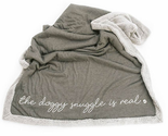 Stone Throw Blanket Grey The Doggy Snuggle Is Real - $72.88