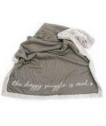 Stone Throw Blanket Grey The Doggy Snuggle Is Real - £57.19 GBP