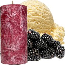 Black Raspberry Vanilla Scented Palm Wax Pillar Candle - £19.69 GBP+