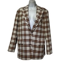 Aritzia Wilfred Sophia Winslow Soft Check Plaid Blazer Jacket Women’s Si... - $64.34