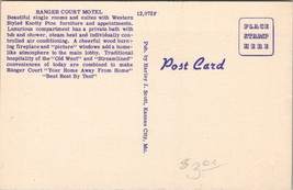 Ranger Court Motel Excelsior Springs MO Postcard PC460 - £3.84 GBP