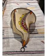 hand painted henna sconce- Moroccan leather sconce- Henna sconce light - $827.80 MXN