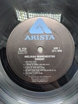 Melissa Manchester Singin Vinyl Record - $185.23 MXN