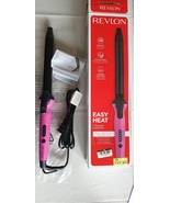 Revlon Easy Heat 1&quot; Precision Curling Iron Pink Dual Voltage 5-Heat Sett... - $14.95