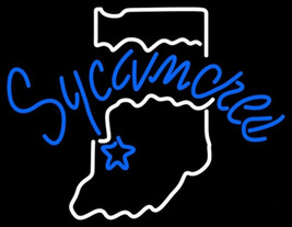 Brand New NCAA Indiana State Sycamores Gift Beer Bar Pub Neon Light Sign... - £110.15 GBP