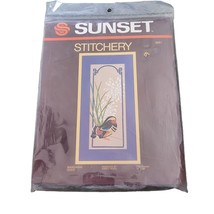 Sunset Stitchery Mandarin Duck Embroidery Kit 2551 New 1982 Nancy Rossi ... - $25.47