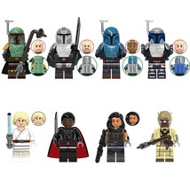 Star Wars The Mandalorian Cara Dune Luke Koska Reeves Gideon 8pcs Minifigures - £14.78 GBP