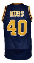 Randy Moss Custom Dupont High School Basketball Jersey Sewn Navy Blue Any Size image 2