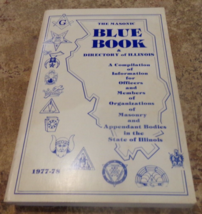 1977-78 masonic bluebook + directory of il. in good shape used - $9.89