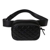 Printing Crossbody Chest Waist Bag PU Leather Zipper Small Handbag Fanny Pa Casu - £14.46 GBP