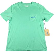 Chubbies Mens Large Mint Green Weekend Shenanigan Pocket Graphic Tee T-s... - $19.99