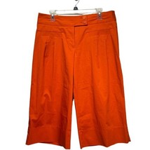 trina turk orange wide leg gaucho crop pants Size 10 - £35.02 GBP